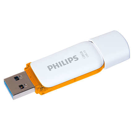 Philips FM12FD75B/00 unità flash USB 128 GB USB tipo A 3.2 Gen 1 (3.1 Gen 1) Arancione, Bianco