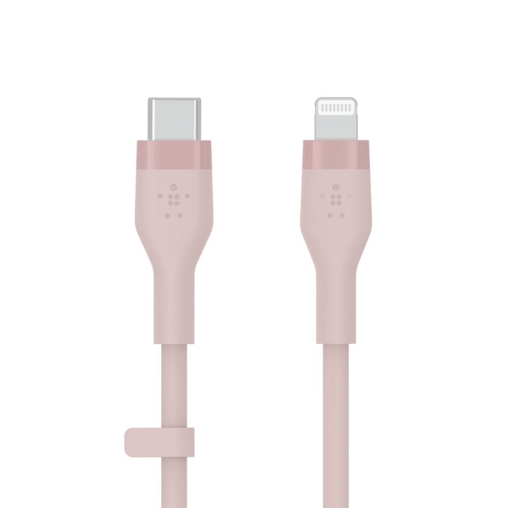 Belkin CAVO IN SILICONE DA USB-C A LIGHTNING 1M - ROSA Belkin CAA009BT1MPK cavo Lightning 1 m Rosa