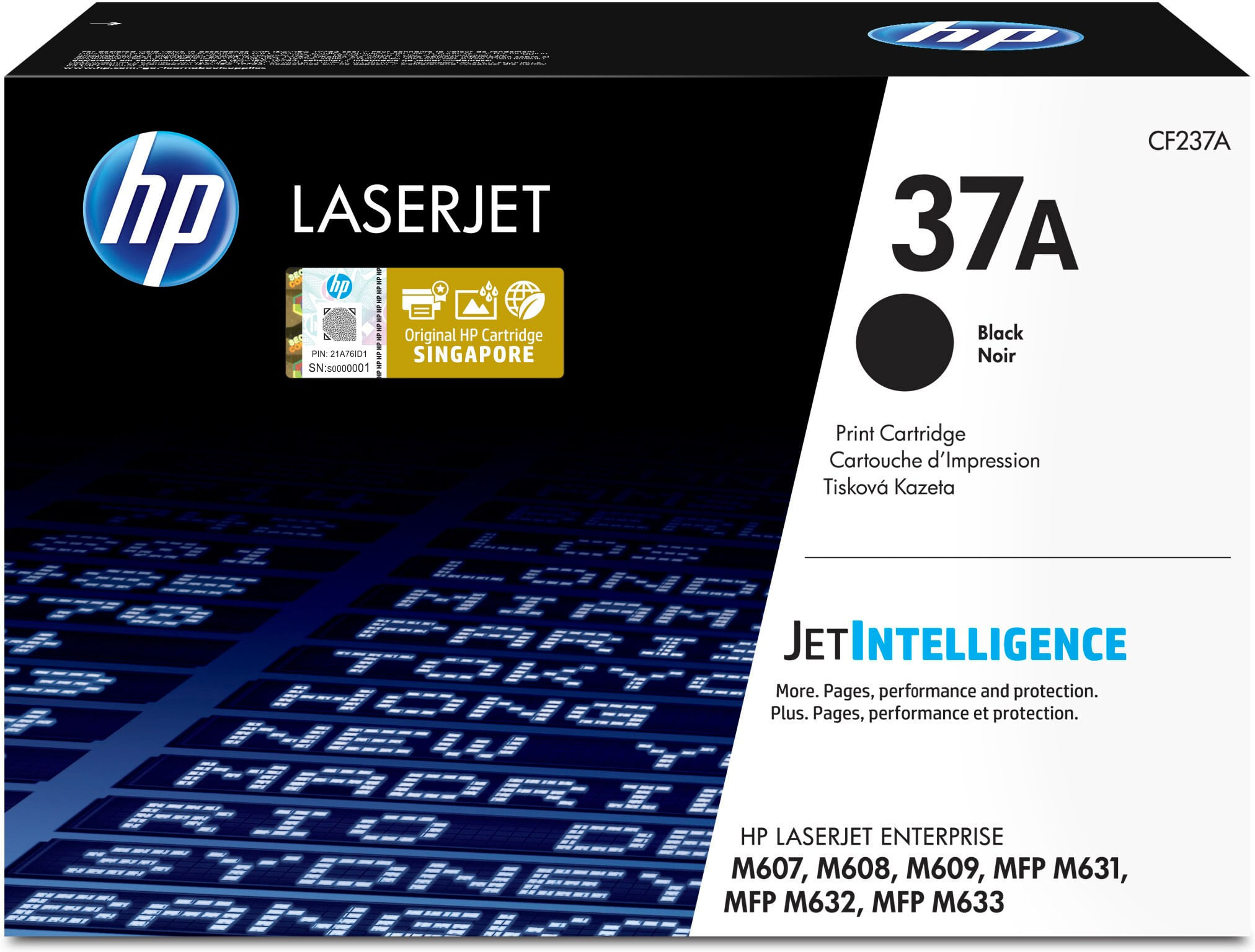 HP TONER NERO HP 37A LASERJET ENTERPRISE SERIE M631-M632-M633-M607-M608-M609