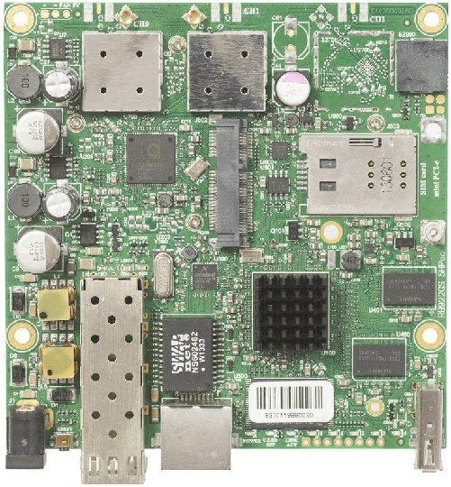 MikroTik RB922UAGS 5HPacD WiFi Router 5GHz 1x RJ45 1000Mb/s 1x SFP 1x miniPCIe Mikrotik RB922UAGS-5HPacD Scheda madre