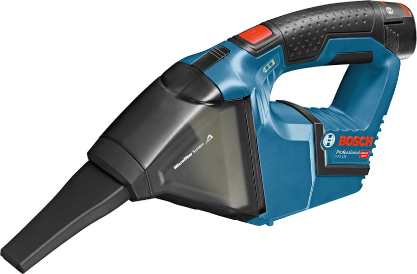 Bosch GAS 12V aspirapolvere senza filo Nero, Blu Senza sacchetto