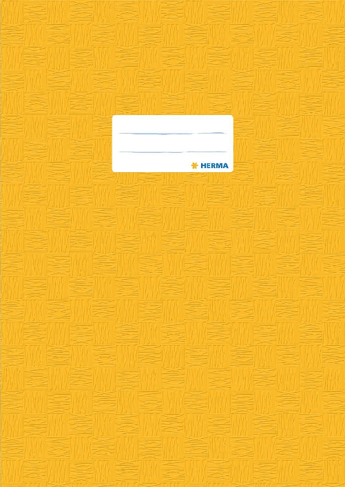 HERMA 7441 copertina per libro e rivista 1 pz Giallo HERMA Proteggi notebook Herma PP A4 giallo