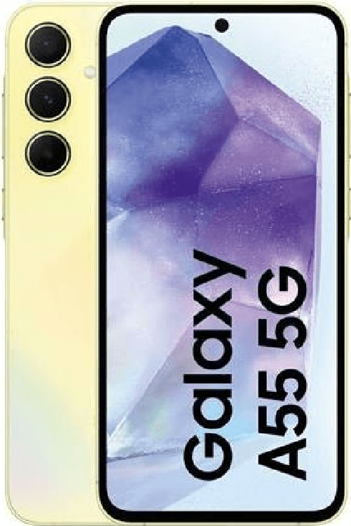 Samsung Galaxy A55 5G 168 cm 6.6 Dual SIM ibrida Android 14 USB tipo-C 8 GB 256 GB 5000 mAh Giallo (A55 5G LEMON 8GB 256 Samsung Galaxy A55 5G 16,8 cm
