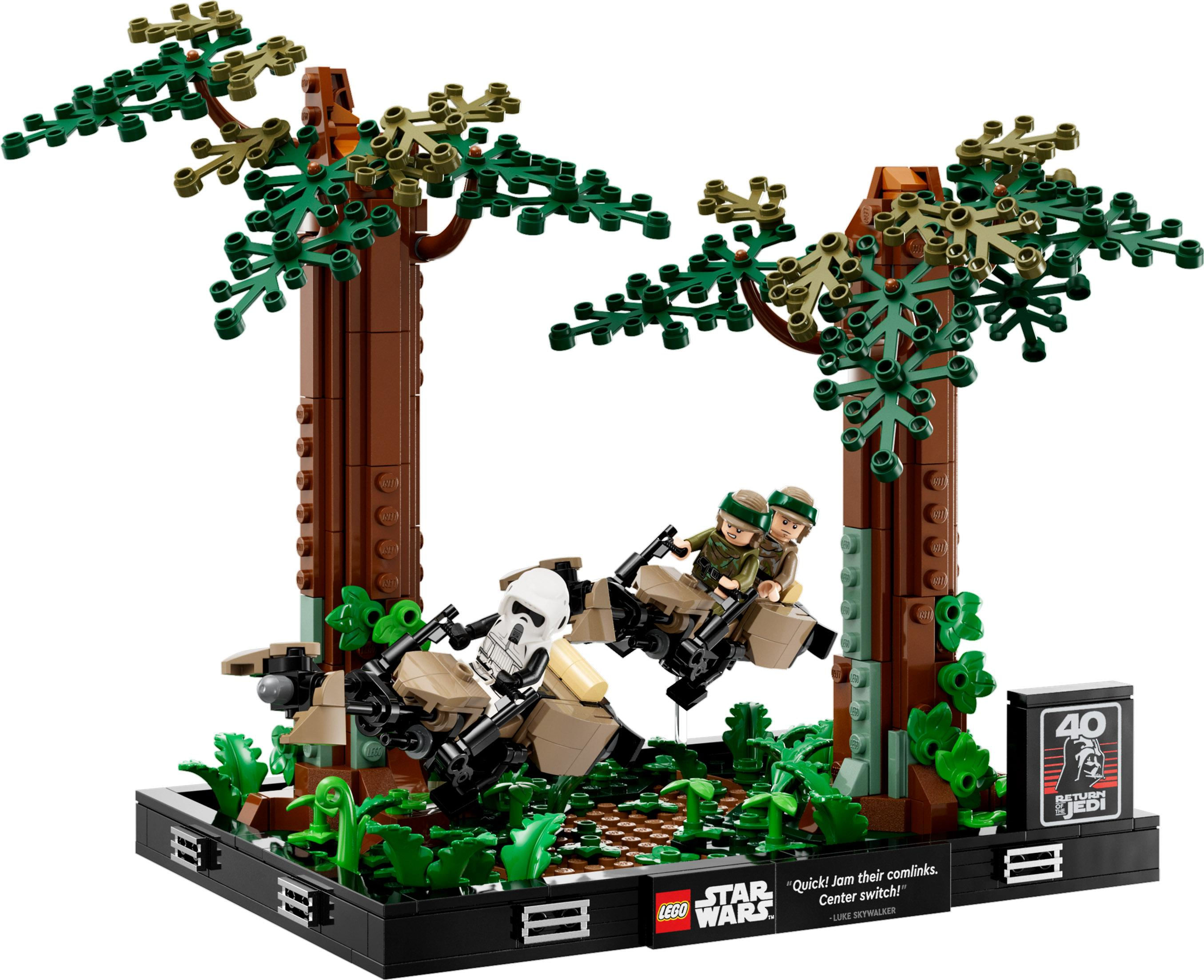 LEGO Star Wars 75353 Diorama Inseguimento con lo Speeder su Endor con Luke Skywalker e Principessa Leia LEGO Star Wars Diorama Inseguimento con lo spe