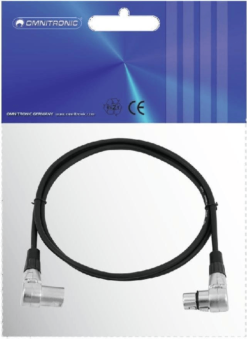 Omnitronic 30220630 XLR Verbindungskabel [1x XLR-Stecker 3 polig - 1x XLR-Buchse 3 polig] 1
