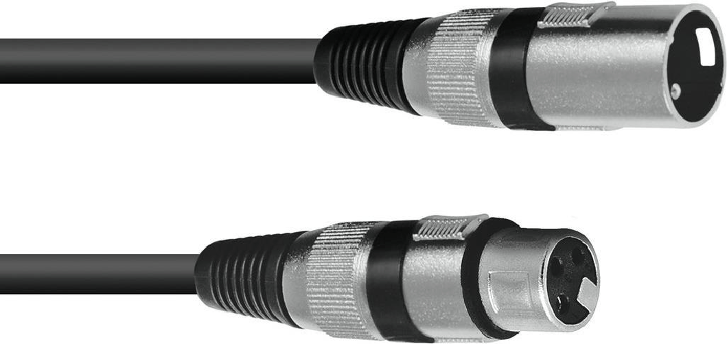 Omnitronic 30220405 XLR Verbindungskabel [1x XLR-Stecker 3 polig - 1x XLR-Buchse 3 polig] 1