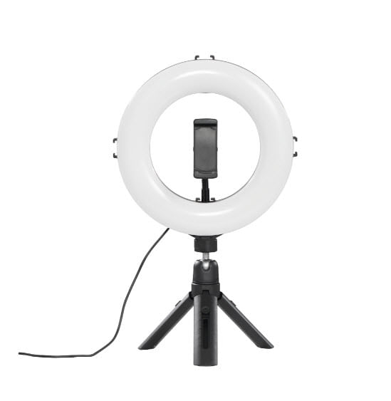 Hama SpotLight Smart 80 II LED Ring Light 8 Ring w/ 96 LEDs Warm White to Daylight Bright Dimmable Remote Control Tripod Hama SpotLight Smart 80 II an