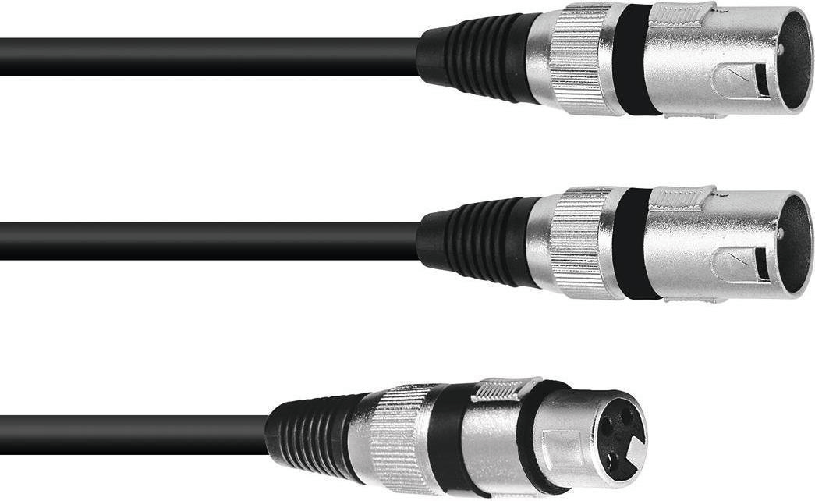 Omnitronic 30225205 Audio-Kabel 1,5 m XLR (3-pin) 2 x XLR (3-pin) Schwarz (30225205)