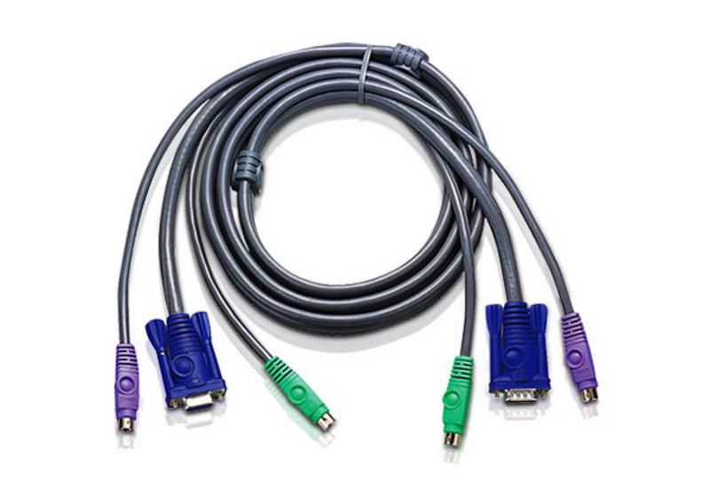 Aten PS/2 Cable For PS/2 Computer 3m- PROMO FINO AD ESAURIMENTO SCORTE ATEN 2L5003P cavo per tastiera, video e mouse 3 m