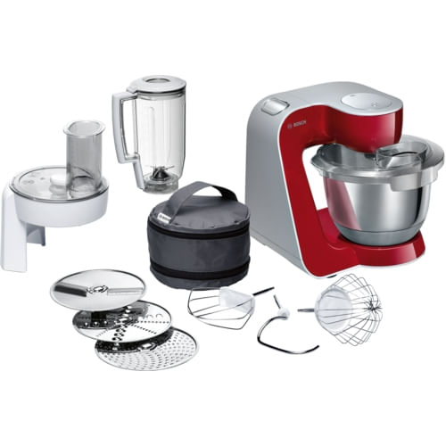 Bosch Potenza 1000 Watt Capacità max Bosch MUM58720 robot da cucina 1000 W 3,9 L Grigio, Rosso, Acciaio inox