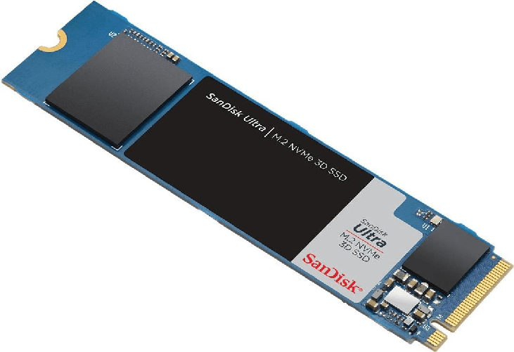 SanDisk Ultra 3D - SSD - 500 GB - interno - M.2 2280 - PCIe 3.0 x4 (NVMe)