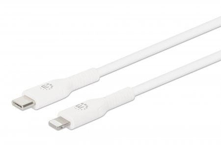 Manhattan 394529 cavo per cellulare Bianco 2 m USB C Lightning (USB-C to Lightning Cable Charge & Sync 2m White For Appl Manhattan 394529 cavo per cel