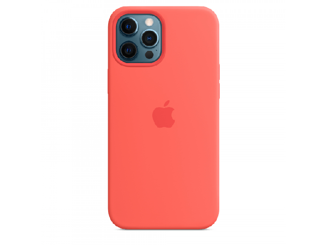 APPLE iPhone 12 Pro Max Silicone Case with MagSafe - Pink Citrus