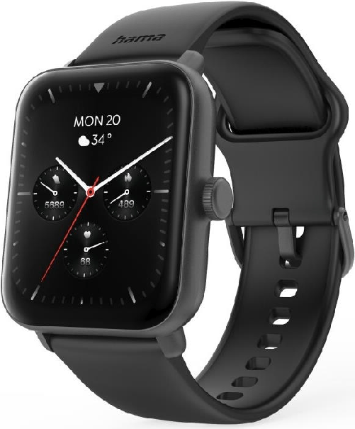 Hama 6010 Digitale Touch screen Nero Hama 6010 Fitness Tracker Smart Watch 1.65 LCD Touch Screen Waterproof Built-In GPS Hands